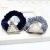 New Crystal Pearl Velvet Cloth Hair Band Cross-Border Bold Large Intestine Ring Rubber Band Temperament Hair Accessories for Fair Lady Wholesale