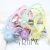 Korean Style Candy Color Mesh Bow Hair Band Small Fresh Crystal Ribbon Rubber Band Cute Headwear Wholesale