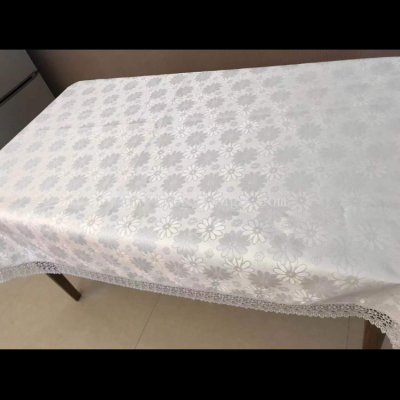 New Polyester Water-Soluble Jacquard Tablecloth Household Four-Color Optional