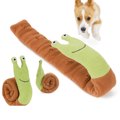 Dolemi Snail Sniffing Pet Toy Plush Molar Educational Dog Toy Sound Interactive Pet Supplies