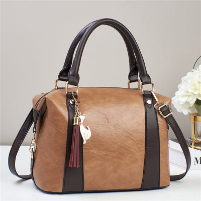 Yiding Bag Soft Leather Large Capacity Casual Handbag Shoulder Messenger Bag