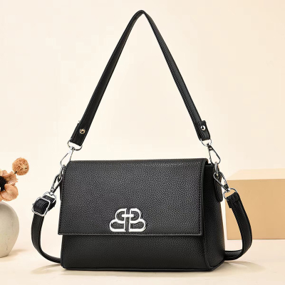 Meifang Bag Yiding Bag New Women's Bag Crossbody All-Match Trendy Lychee Pattern Shoulder Bag