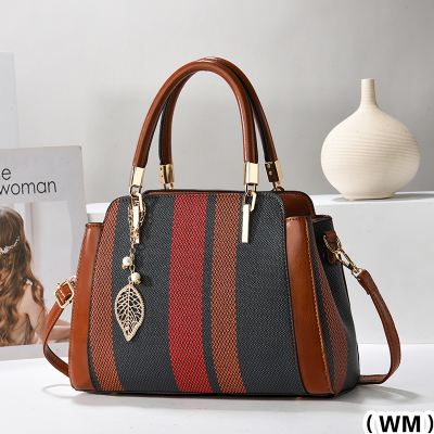 Meifang Bag Yiding Bag New Women's Bag Handbag Woven Versatile Fashion Contrast Color Messenger Bag