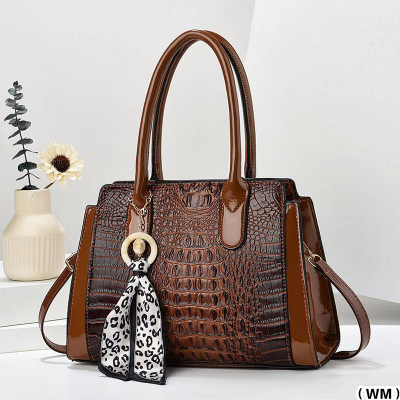Meifang Bag Yiding Bag Crocodile Pattern Large Capacity Fashion Portable Messenger Bag