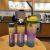 Three-Piece Cup Set 2024 New Large Capacity Small Capacity Car Cup Gradient Color