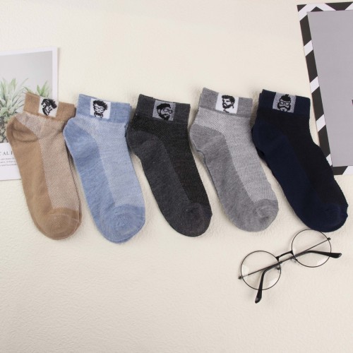 socks men‘s summer thin socks internet celebrity old head socks mesh breathable deodorant fashion casual sports socks empty