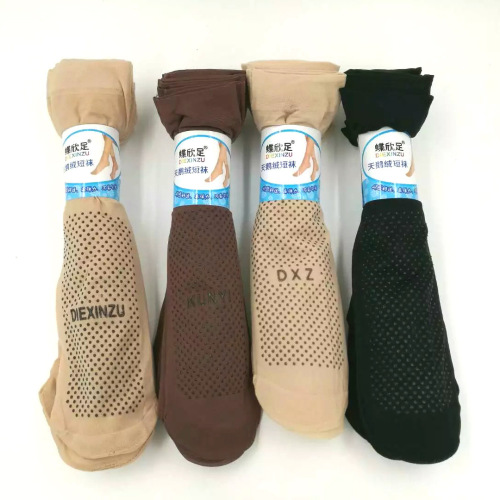 spring and summer new women‘s thin velvet dispensing short stockings massage breathable non-slip pair socks stall socks wholesale