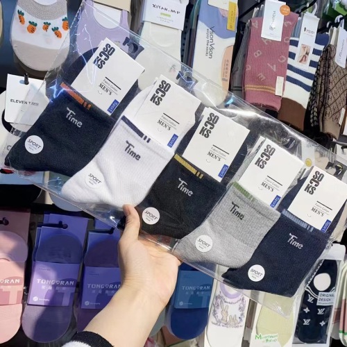 男袜秋冬新款学院风中筒运动袜夏季男学生袜男商务中筒袜批发订做