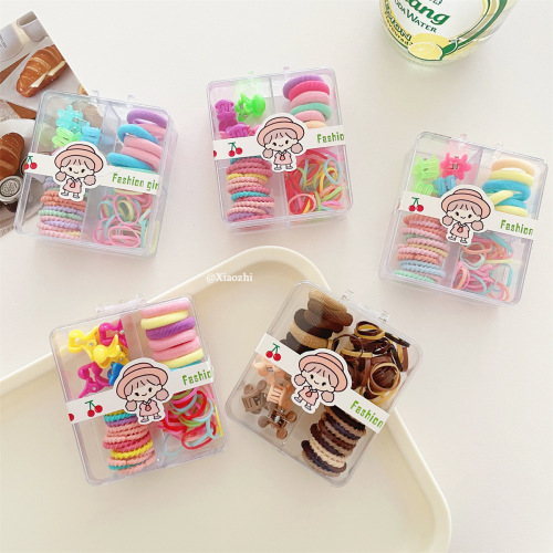 creative children‘s rubber band hair tie does not hurt hair baby hair ring hair rope hair claw small size girls hairpin hair accessories hair ring