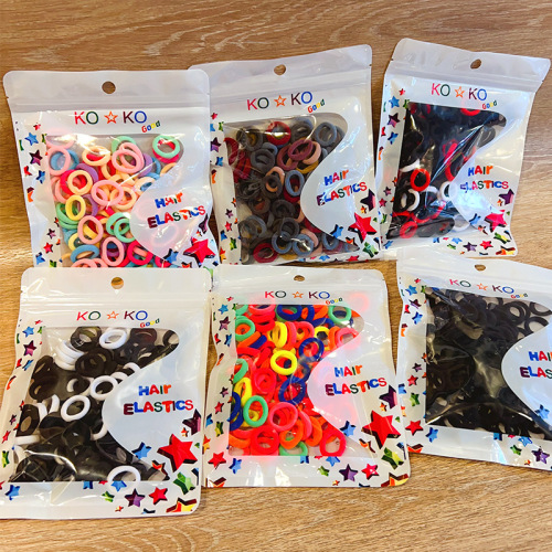 children‘s rubber band candy-colored hair tie tie hair highly elastic rubber band simple cute trumpet headband hair accessories wholesale