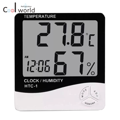 HTC-1 HTC-2 Digital LCD Display Thermometer Hygrometer Temperature Humidity Clock