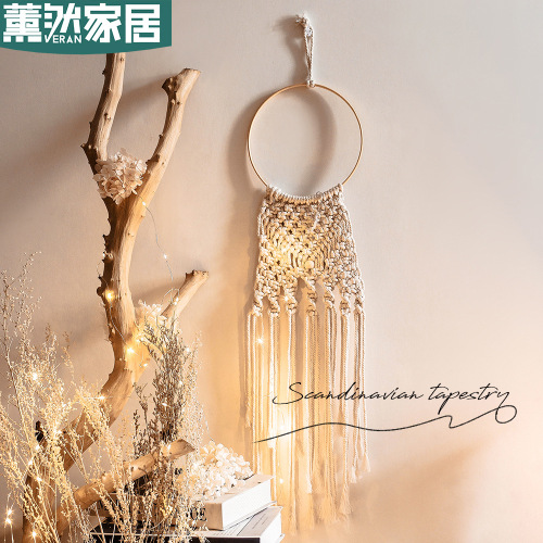 北欧编织挂毯波西米亚手工壁毯流苏ins装饰摩洛哥日系民族风GT018