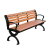 Huijunyi Physical Health-Outdoor Path Series-Plastic Wood Path-W017-W018 Park Chair