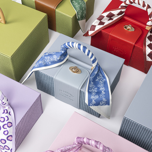 2025 new mid-autumn moon cake packing boxes high-end moon cake gift box 6 tablets 8 pack mid-autumn festival gift leather box box