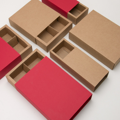 4 6-piece cowhide moon cake box simple biscuit gift box snowflake crisp egg yolk crisp packing box hand gift paper box