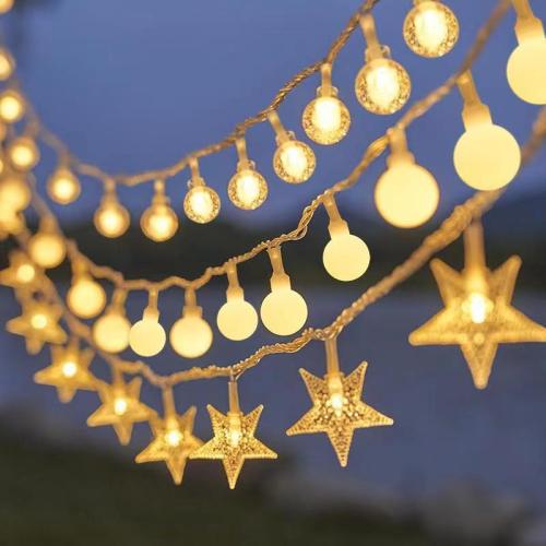 solar star light outdoor camping waterproof courtyard tent christmas decoration light starry atmosphere lighting chain manufacturer