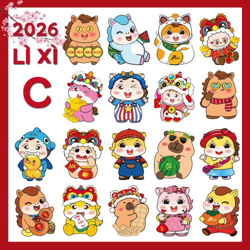 2026 money packet horse year red envelope new year creative cartoon three-dimensional red pocket for lucky money red envelope gift seal wholesale