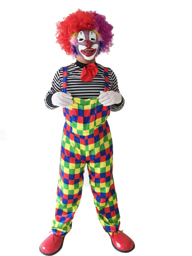 Halloween Clown Costume Fancy Dress Costume Stage Performance Costume and Accessories Adult Clown Costume Circus Performance Wear