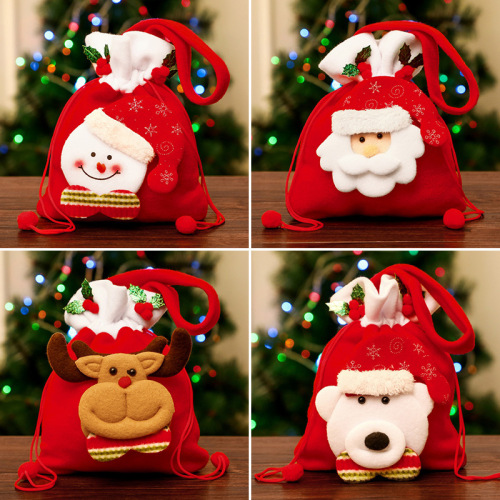 Christmas Gift Apple Bag Handbag Adult and Children Children‘s Christmas Gift Decoration High-End Gift Bag