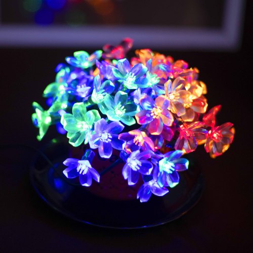 LED Solar Waterproof Color String Lights String XINGX Simulation Flower Lights Holiday Lights Decorative Lights Christmas Lights