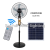 Hot Selling Solar Fan Set Shaking Head Rechargeable Fan Solar Rechargeable Floor Fan Outdoor Fan