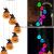Led Halloween Solar Wind Chime Lighting Chain Solar Eye Bead Hat Pumpkin Lighting Chain Colorful Ghost Festival Wind Chime
