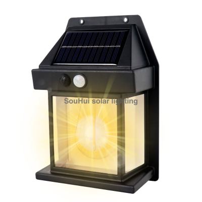 New Solar Wall Lamp LED Solar Tungsten Wire Wall Lamp Solar Induction Lamp Outdoor Waterproof Lighting Lamp