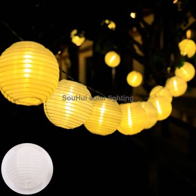 Solar Lantern Shape Led Solar String Lights Landscape Courtyard Outdoor Holiday Decoration Lamp Camping Ambience Light