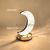 Star Moon Atmosphere Table Lamp Metal Acrylic Simple Modern Children Decoration Gift Charging Touch Ambience Light