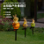 Solar Garden Lamp Three Rabbit Outdoor Villa Garden Decoration Simulation Animal Lawn Lamp Ground Lamp