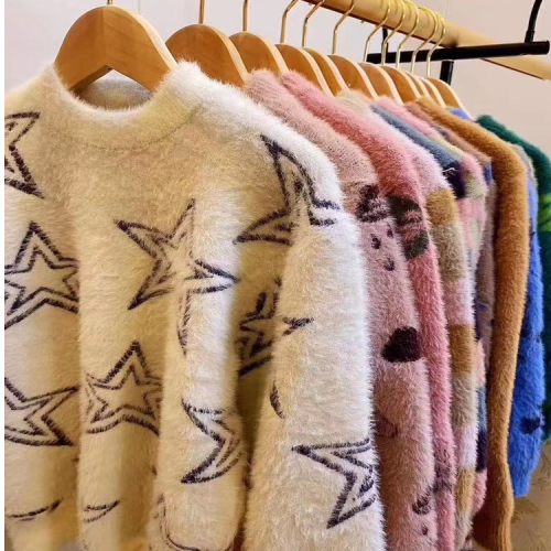 Stall Supply Wholesale Yiwu Children‘s Mink Sweater Korean Style Miscellaneous Children Order Children‘s Sweater