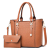 Solid Color Tote Bag Large Capacity Combination Bags Wallet Fashion Trendy Bag Women's Bag 17536
