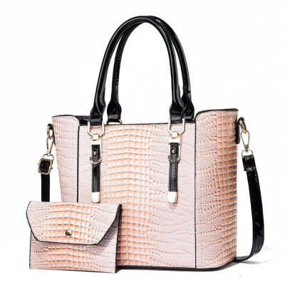 Crocodile Leather Simple Fashion Trend Bag Mother and Child Bag Wallet Large Capacity Women's Bag 17548