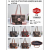 Trendy Women's Bags Striped Two-Tone Matching Foreign Trade Handbag Cross-Border Tote Bag Wallet 17390
