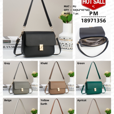 One  Dropshipping Trendy Women's Bags Twist Lock Shoulder Bag Wholesale Messenger Bag Cross-Border Fashion  Phone Bag
