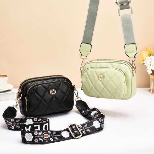 潮流女包格纹单肩斜挎包一件代发直播地摊批发跨境22770