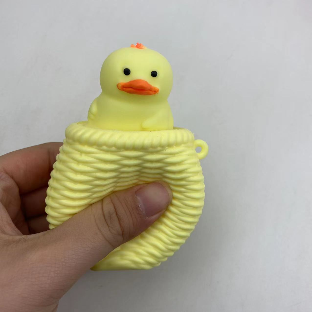 Cross-Border New Hot Selling Product Chicken Duck Squeeze Cup Decompression Toy Squeezing Toy TPR Soft Rubber Environmental Protection Toy