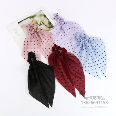 New Korean Flower Hair Band Small Fresh Hair Ring Hair Band Ribbon Headband Bow Large Intestine Ring Wholesale