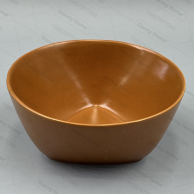 Danny Home Ceramic Bowl Plate Tableware Deep Bowl Rice Bowl-Inch Bowl Series Nordic Marble Light Luxury Ceramic