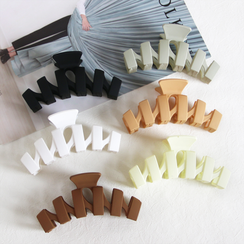 6-color frosted shark clip back head large updo hair claw amazon headdress barrettes batch summer shower barrettes