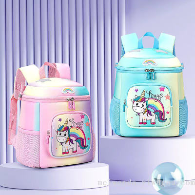 One Piece Dropshipping 2022 New Student Toddler Schoolbag Spine-Protective Backpack Bucket Bag Wholesale