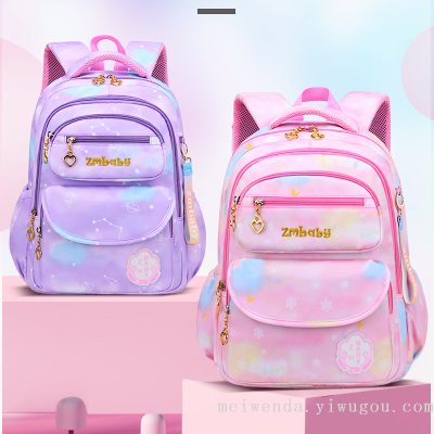 One Piece Dropshipping 2023 Trendy Gradient Student Grade 1-6 Schoolbag Large Capacity Backpack Wholesale