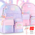 2023 Fashion Gradient Fashionable Student Schoolbag Burden Alleviation Backpack Wholesale