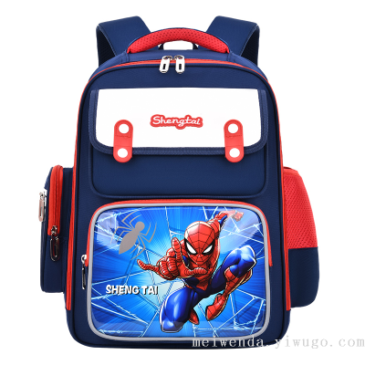 One Piece Dropshipping New Cartoon Primary School Student Schoolbag Burden Reduction Spine Protection Backpack