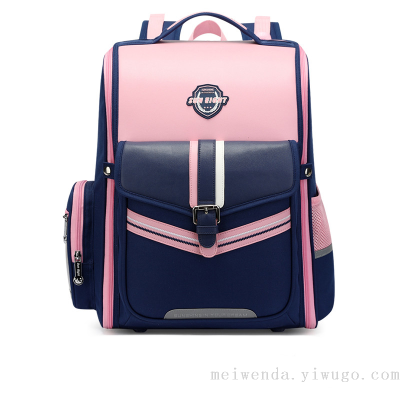One Piece Dropshipping New British Style Student Grade 1-6 Schoolbag Lightweight and Large Capacity Backpack