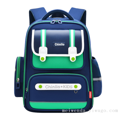 One Piece Dropshipping New Preppy Style 1-6 Grade Large Capacity Schoolbag Burden Alleviation Backpack Wholesale