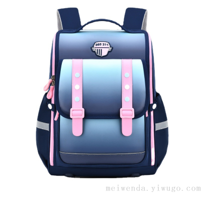 One Piece Dropshipping Fashion Trend Schoolbag 1-6 Grade Large Capacity Burden Alleviation Backpack Wholesale