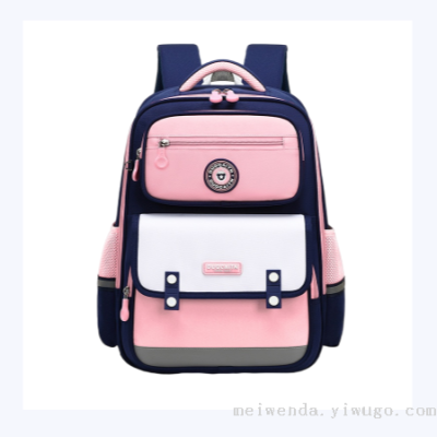 One Piece Dropshipping New British Style Schoolbag Primary School Student Burden Alleviation Backpack Wholesale