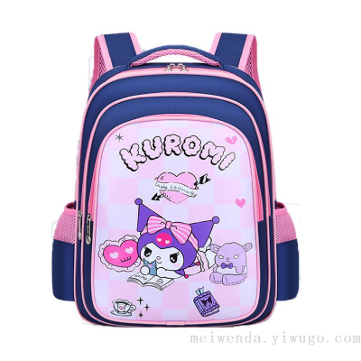 Cross-Border Fashion Cartoon Student Schoolbag Burden Reduction Spine Protection Backpack Wholesale