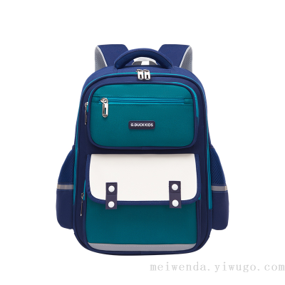 Cross-Border British Schoolbag to Reduce Study Load Spine Protection Backpack Wholesale